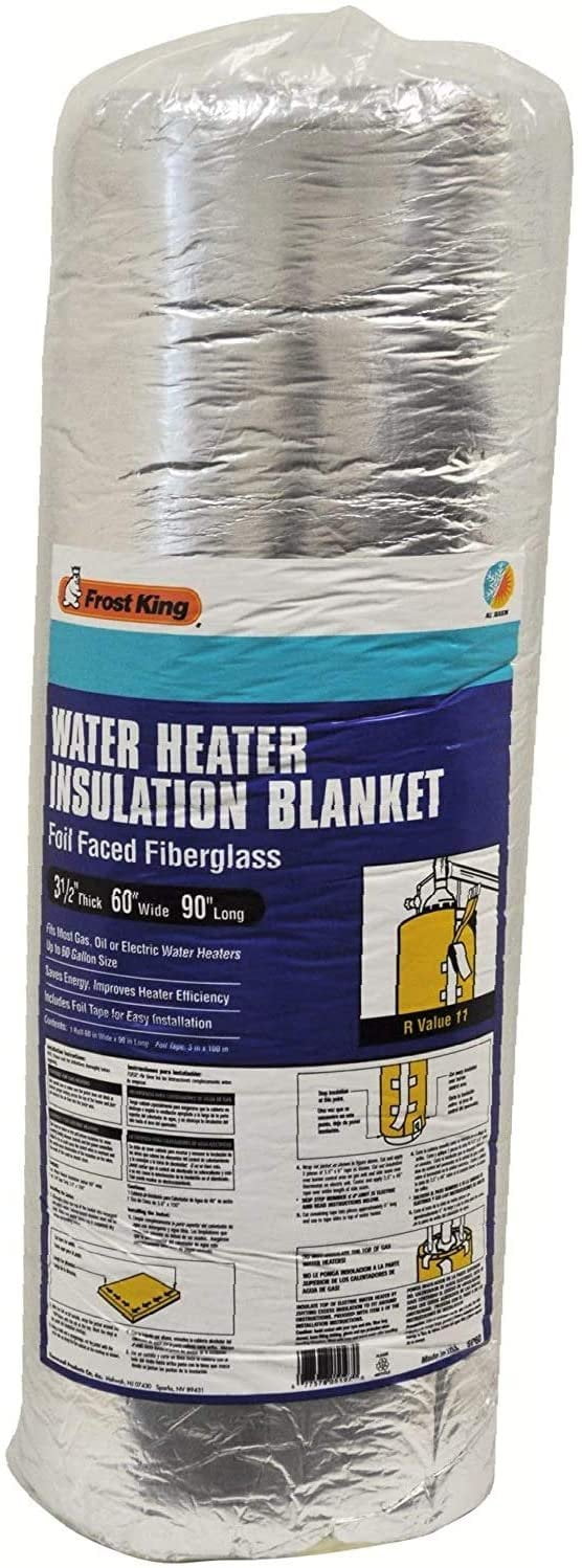 Frost King SP60 All Season Water Heater Insulation Blanket, 3 Thick x 60 x  90, R10-1 