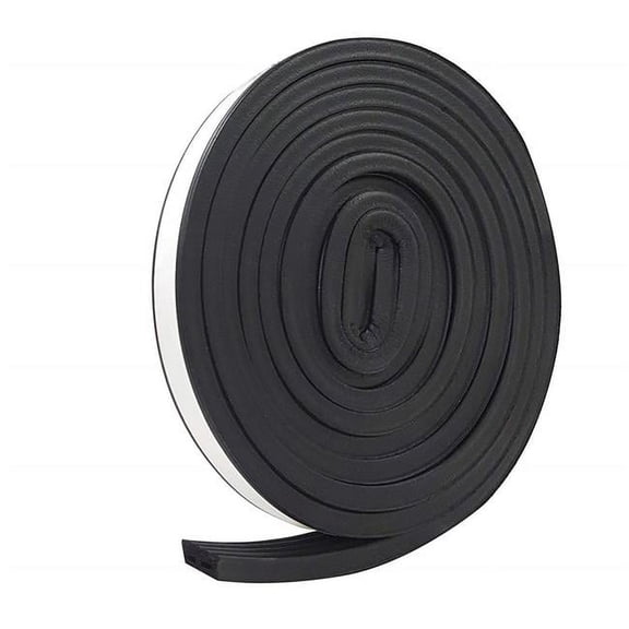 Frost King® V27BK Premium Cellular Rubber Self-Stick Weather Stripping Tape, 9/16" x 5/16" x 10', Black