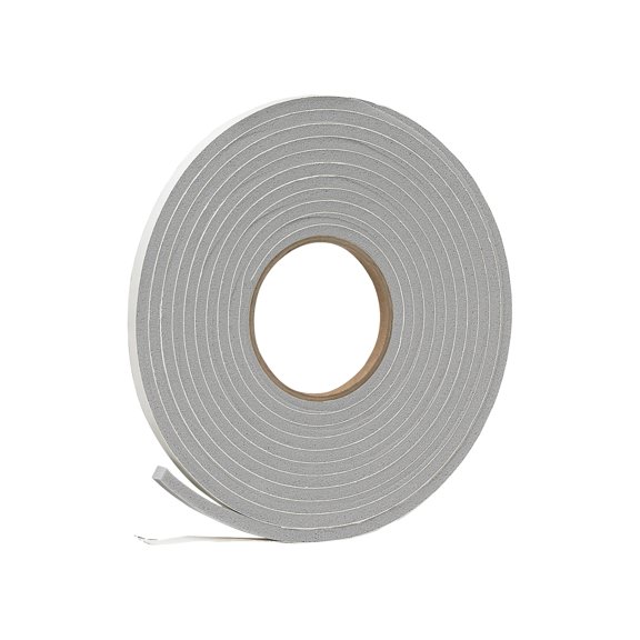 Frost King V444H Vinyl Foam Tape, 3/8in Wide x 1/4in Thick x 17ft Long, Grey
