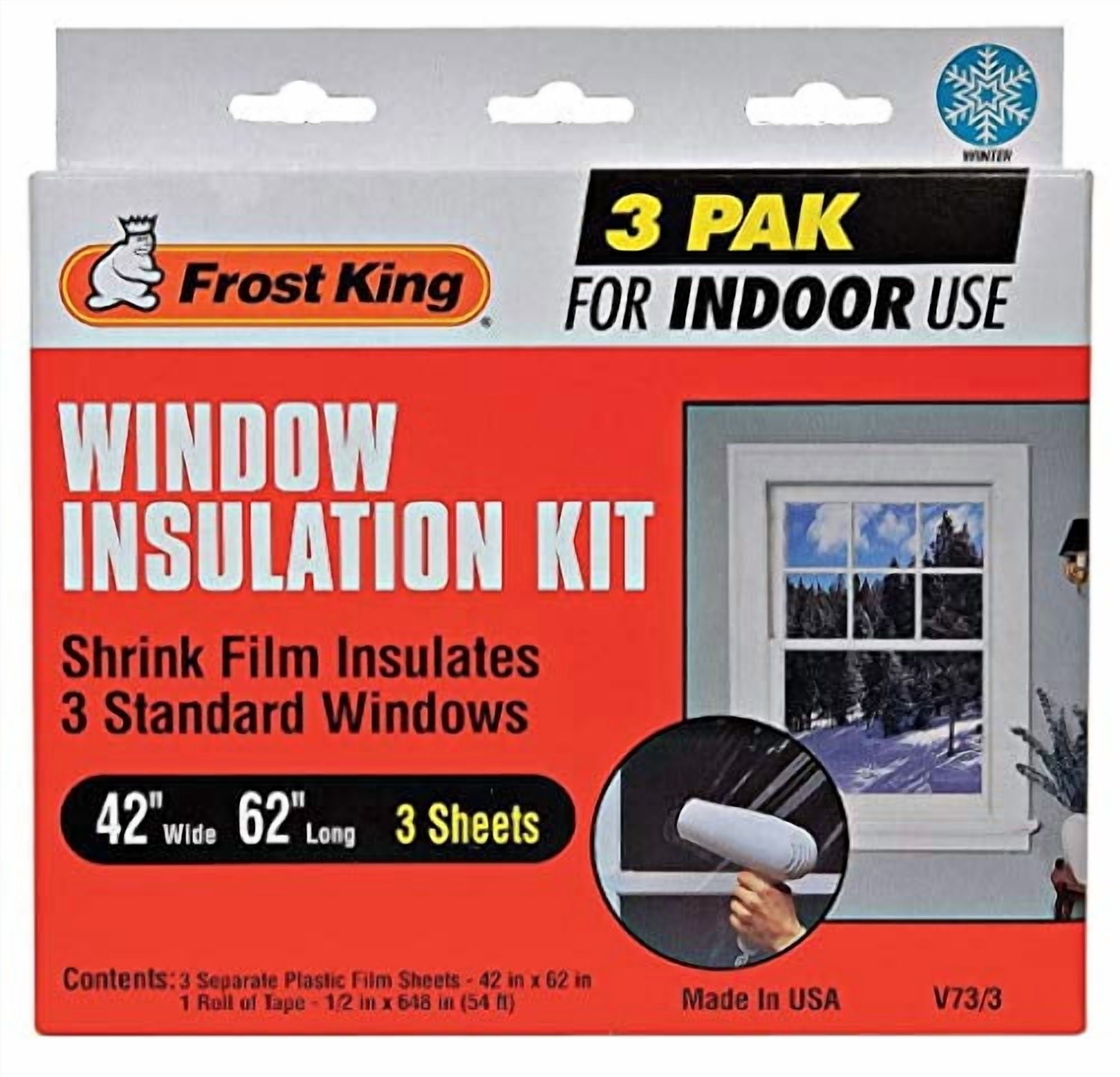 Frost King Shrink Film Window Insulation Kit For Patio Door Or Picture Windows-P (並行輸入品) Frost King® EZ Roll Film Insulating Heavy Duty Polyolefin Window