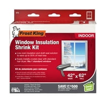 Frost King V73H Indoor Shrink Window Kit, 42in x 62in, Standard Windows, Clear