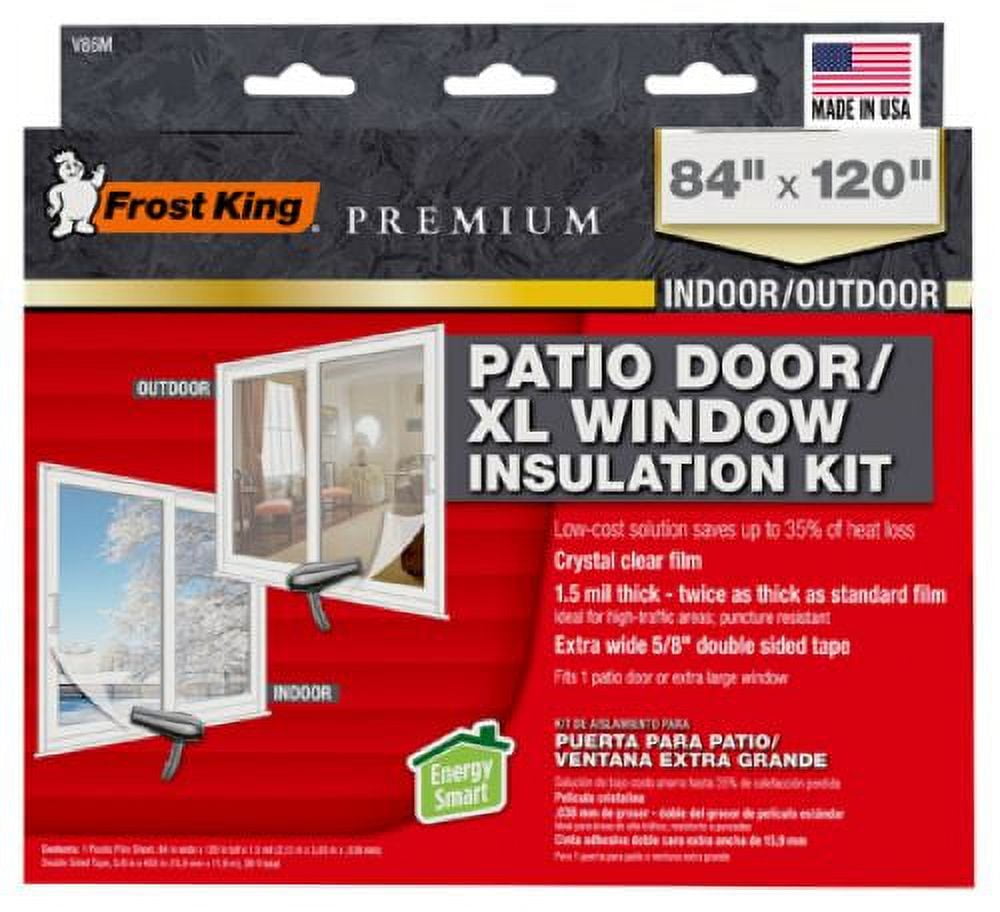 Frost King V86M 84" x 120" Indoor / Outdoor Heavy Duty Patio Door