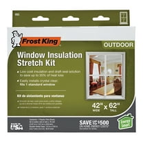 Frost King V93H Standard Window Stretch Film Insulator Kit, 42' x 62"