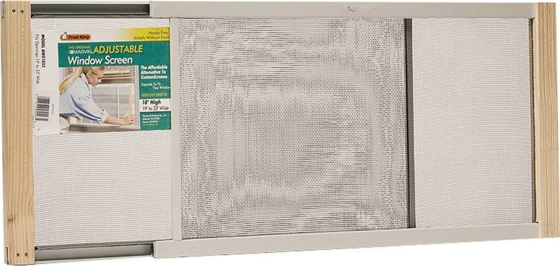 THERMWELL PRODUCTS 10-Inch x 19-33-Inch Extension Window Screen AWS1033