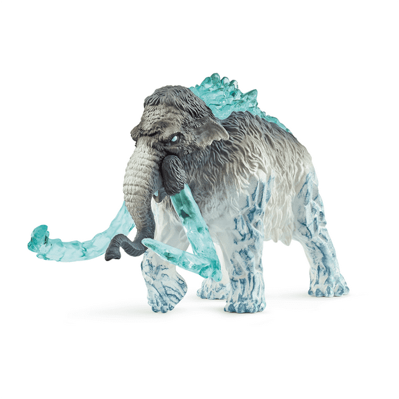 Schleich Eldrador Creatures 7” Frost Mammoth Action Figure with Movable Tusks