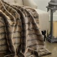 thumbnail image 1 of Frost Mink Faux Fur Luxury Throw Blanket, Dark Brown - Queen, 1 of 1