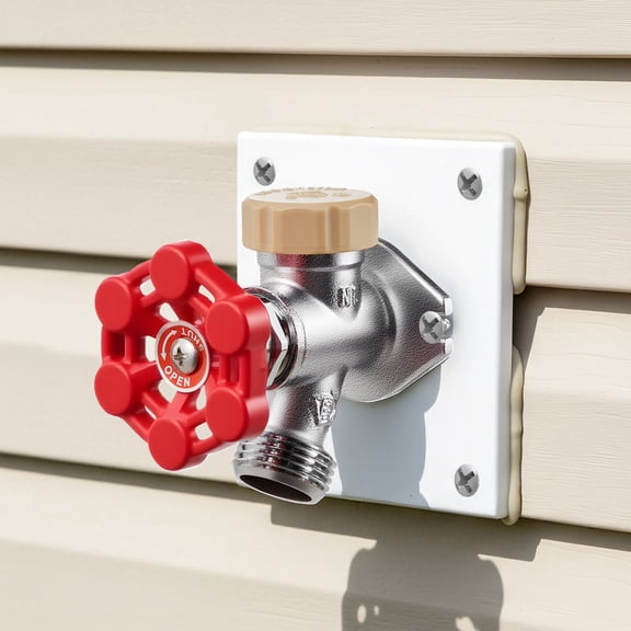 Frost-Proof Sillcock,12" Freeze Proof Faucet with Backflow Preventer 1/2" to 3/4"