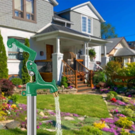 Frost Proof Yard Hydrant Head Assembly, Adapt to 3/8"-16 UNC Male Nut Rod with 1" NPT Male Thread Pipe, Frost Free Outdoor Faucet Freeze Proof Hydrant Head for Yard Farm Irrigation, Connect 3/4" Hose