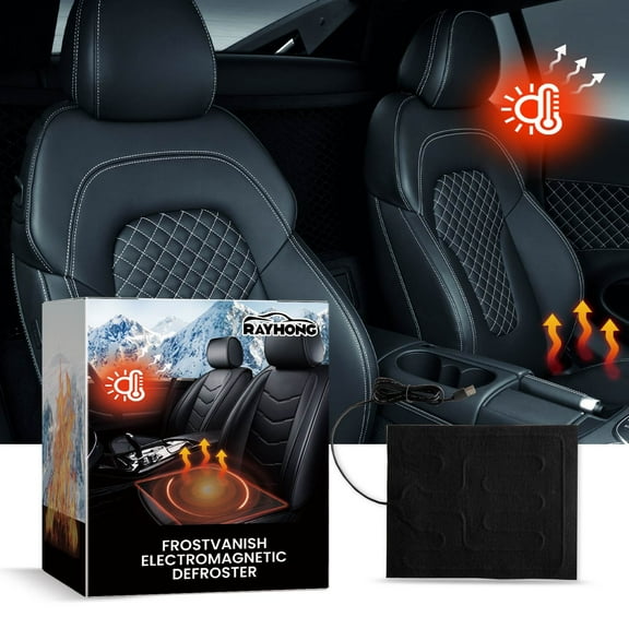 Frost Vanish Electromagnetic Defroster, USB Heated Seat Cushion, Three-Gear Temperature Control, Instant Warmth, Overheating Protection, For Cars, Camping Hiking