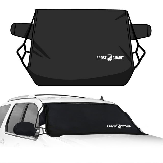 FrostGuard Deluxe FullCoverage Car Windshield Cover for Ice & Snow, XL