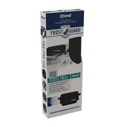 FrostGuard Xtend Automotive Winter Windshield Cover for Snow, Frost & Ice, One Size, Extension Panels, 55-66x41 inches, Black