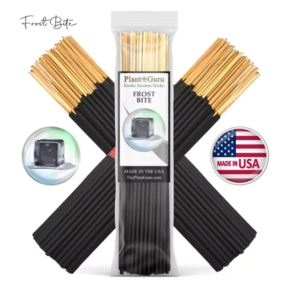 Frostbite Incense Sticks 7" Bulk - 1 Bundle 85 to 100 Sticks - Smooth and Clean Long Burn Time, 30 to 45 Minutes.