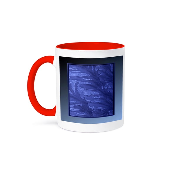 Frosted Mug 11oz Two-Tone Red