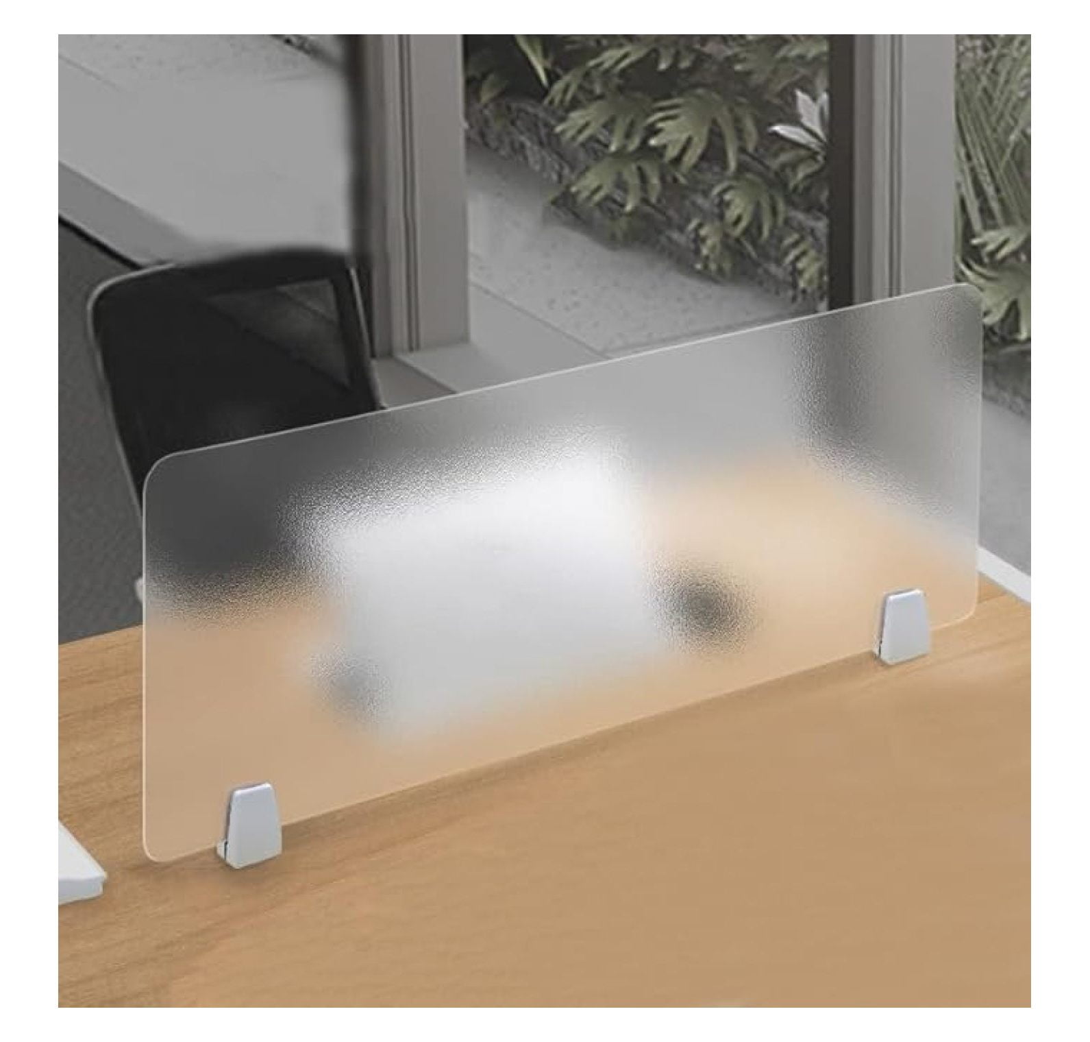 Frosted Acrylic Free Standing Screen, Privacy Divider Home & Office ...
