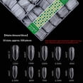 thumbnail image 1 of Frosted Almond-shaped Nail Tips Nail Tips: 500PCS Long-length Fake Nails Soft Press On Gel Nail Tips  Home Nail Extension Full Cover, 10 Sizes Acrylic Gelly Tips, 1 of 4
