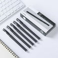 thumbnail image 1 of Frosted Ballpoint Pens 12-Pack - Slick Writing Smooth Ink, Non-Slip Grip, Office Exam Pen | B-lack Ink Carbon 24ml Per Pen | Plastic Barrel 15x6.5x2.5cm, 1 of 6