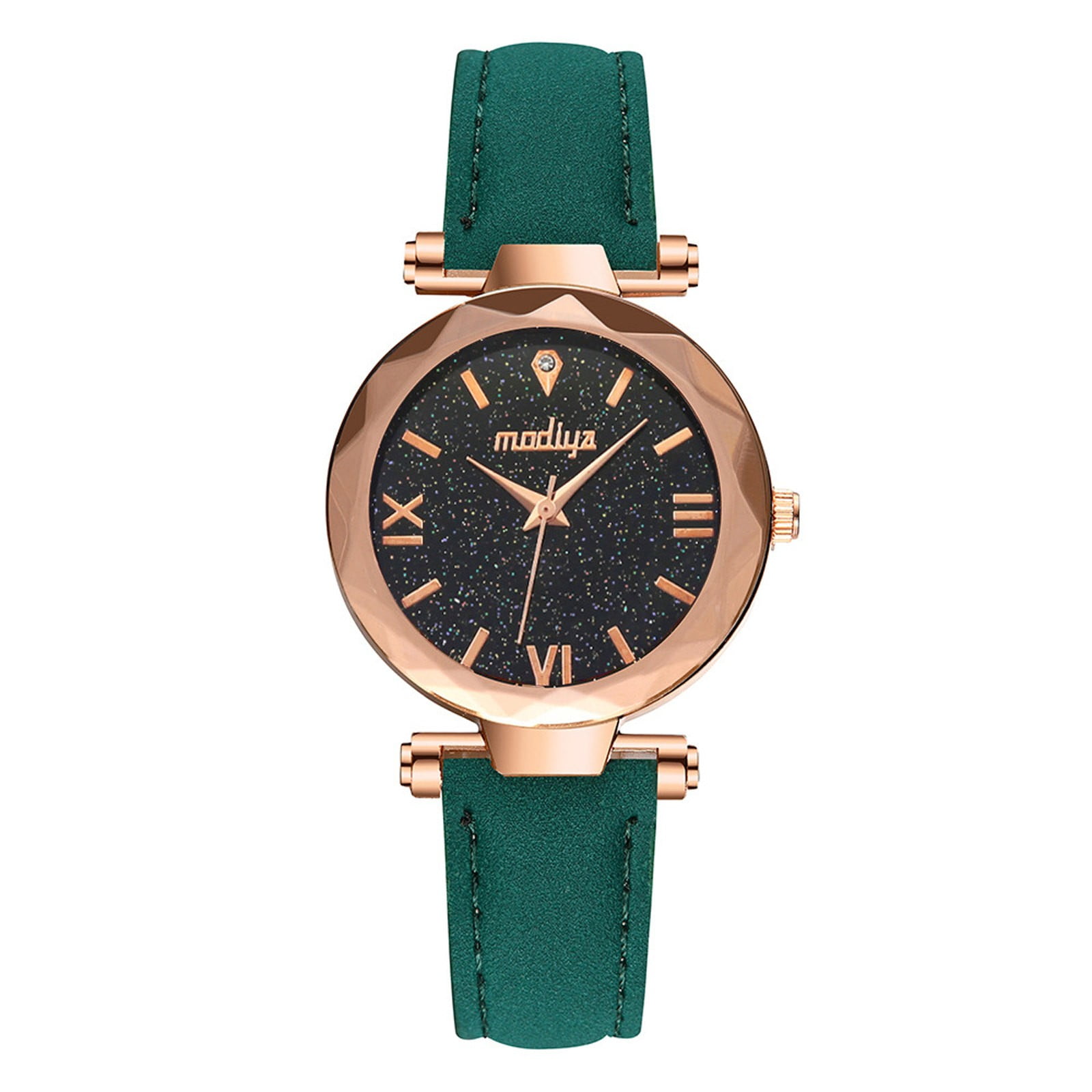 Frosted Belt Point Watch Scale Dotted Unisex Watch With Roman Little