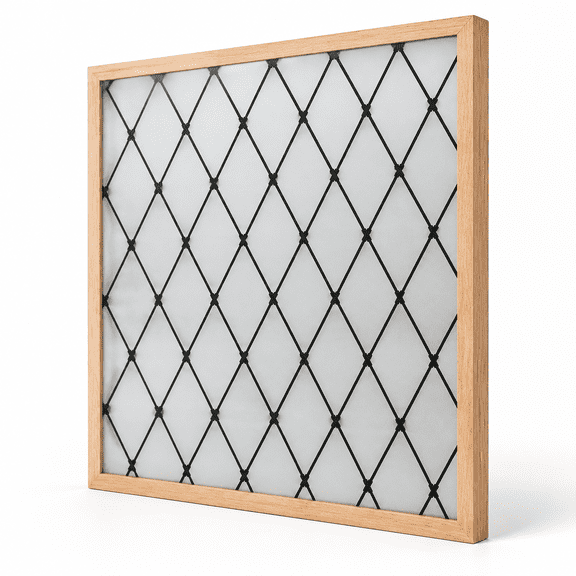 Frosted Black Lattice Window Film Static Cling Films Decorative Glvinyl For Windows Removable Sun Blocking Anti-uv 17.7x78.7 Inche
