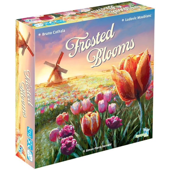 Synapses Games: Frosted Blooms - Tile Laying Board Game, Landscape Pattern Creating, Garden Growth & Planning, Worker Placement, Ages 8+, 1-4 Player