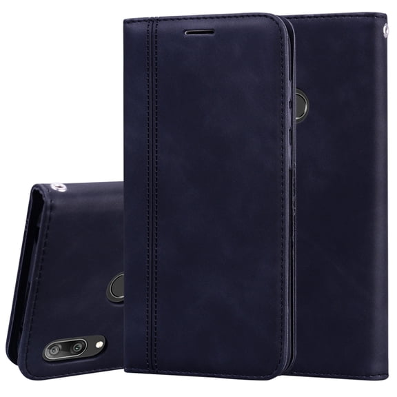 Frosted Business Magnetic Horizontal Flip PU Leather Case with Holder & Card Slot & Lanyard