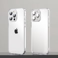 thumbnail image 1 of Frosted Case for iPhone 14 Pro, Rugged PC Soft TPU Translucent Slim Profile Cover with Eagle Eyes Glass Lens Protector Film Non-Yellowing Anti-Falling Case for iPhone 14 Pro,Clear, 1 of 9