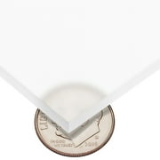 Frosted Cast Acrylic Sheet Stock 24" L x 24" W x 1/8" Thick