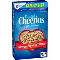 Frosted Cheerios, Heart Healthy Cereal, Family Size, 18.4 oz