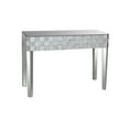 thumbnail image 1 of Frosted Chequered Pattern Console Table In Rectangular Shape Clear, 1 of 2