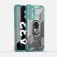 thumbnail image 1 of Frosted Clear Shockproof Armored Phone Case for Samsung Galaxy S22 Ultra Plus with Stand, Magnetic Back(Green,S22), 1 of 8