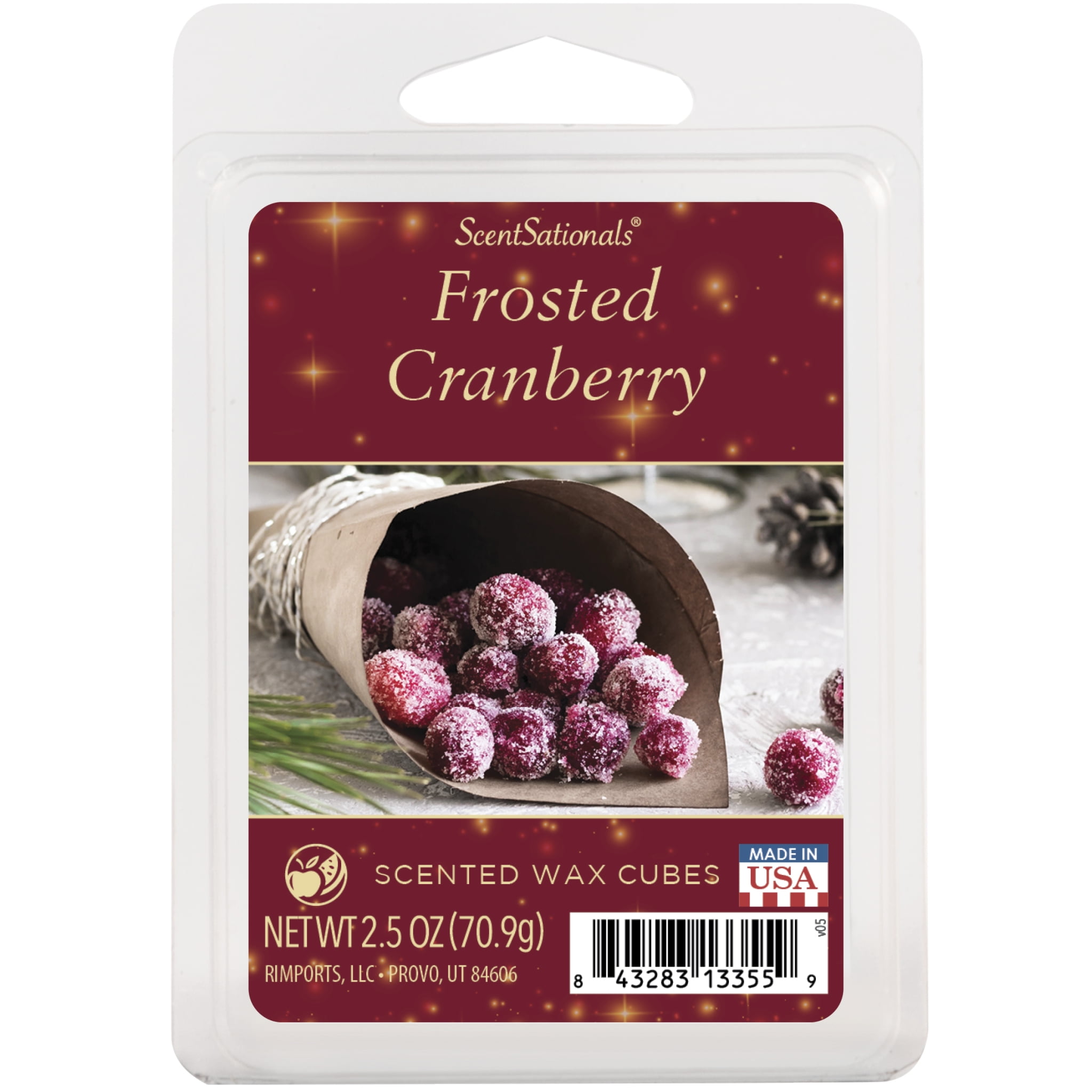 Spiced Cranberry, Soy Melt Cubes, 2-Pack