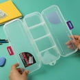 thumbnail image 1 of Frosted Double-Sided Transparent Pen Organizer Featuring Dual-Access Design & Assorted Clasp Colors for Youngster Desktop Storage, 1 of 3
