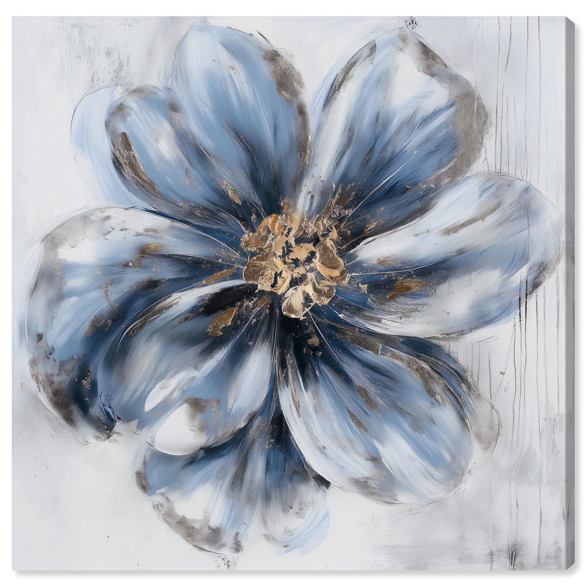 Frosted Elegance I Canvas Flower Art by Art Remedy, Gallery Wrapped, 24" x 24"