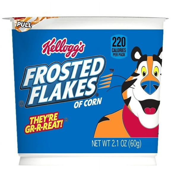 Frosted Flakes Breakfast Cereal Cup2.1oz Pack of 2