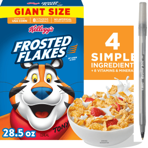 Frosted Flakes Frosted Flakes Breakfast Cereal, Original, Giant Size with pan