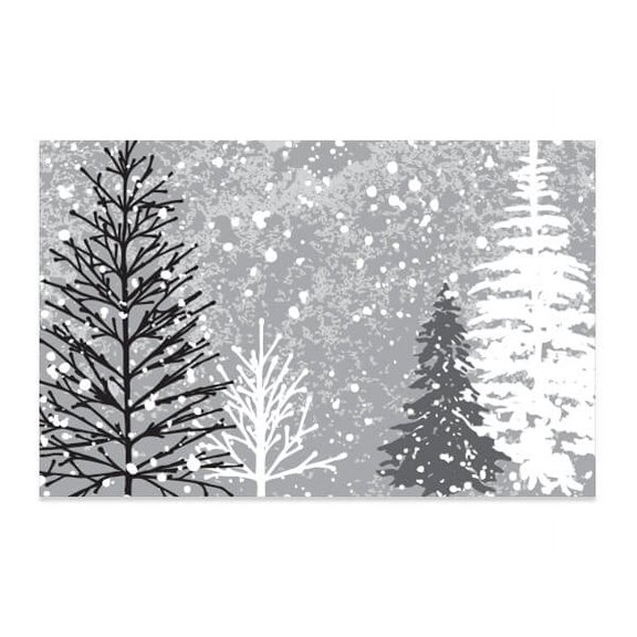 Frosted Forest Holiday Enclosure Cards/Gift Tags - 3 1/2in. x 2 1/4in. - 50 Pack (ac596350) - Holiday Gift Wrap Supplies