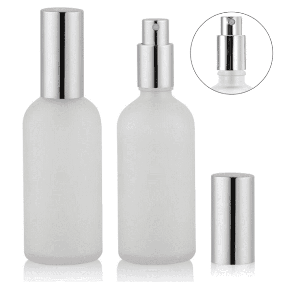 Frosted Glass Bottle Perfume Atomizer Refillable Spray Empty Perfume Bottle for Men and Women,Perfume Travel Refillable,3.4oz