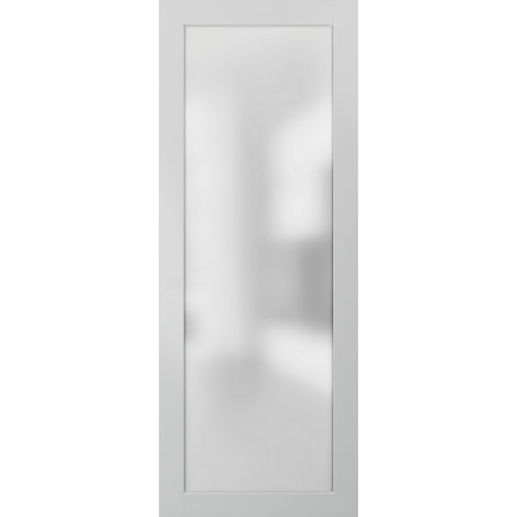 Frosted Glass Door Panel Door Slab 36 x 80 in