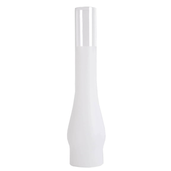 Frosted Glass Lamp Chimney, Replacement Hurricane Globe Measures 2 7/8 Inch Diameter Base x 14 Inches High for Oil or Kerosene Lanterns