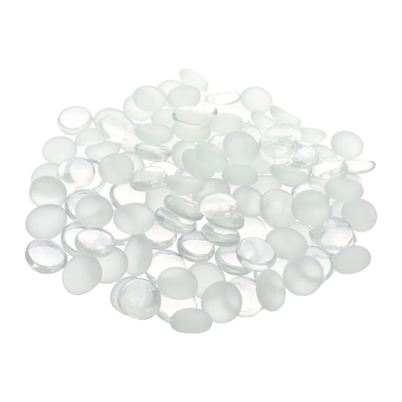 Frosted Glass Marble Gems Vase Filler, 3/4-Inch, 80-Count, 15-Ounce