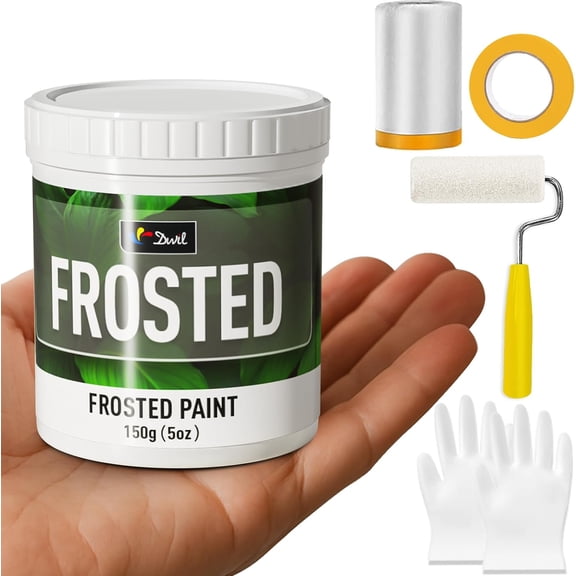 Frosted Glass Paint, 5oz Window Privacy Paint, Waterproof Frosted Glass Spray, UV Resistant Window Privacy Film for Bathroom Kitchen Door
