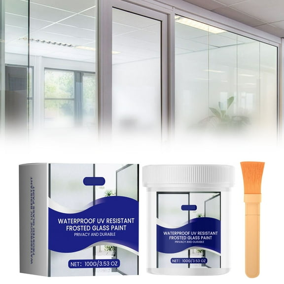 Frosted Glass Paint Light Blocking Opaque Sun Paint Cover Privacy Durable Agent for Home and Use Easy Application