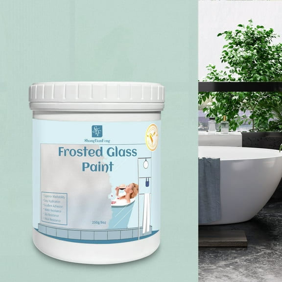 Frosted Glass Paint for Window - Window Privacy Paint, Waterproof & UV Resistant, Frosted Glass Spray, for Bathroom, Kitchen, Room, Sliding Door,8oz (with tools)