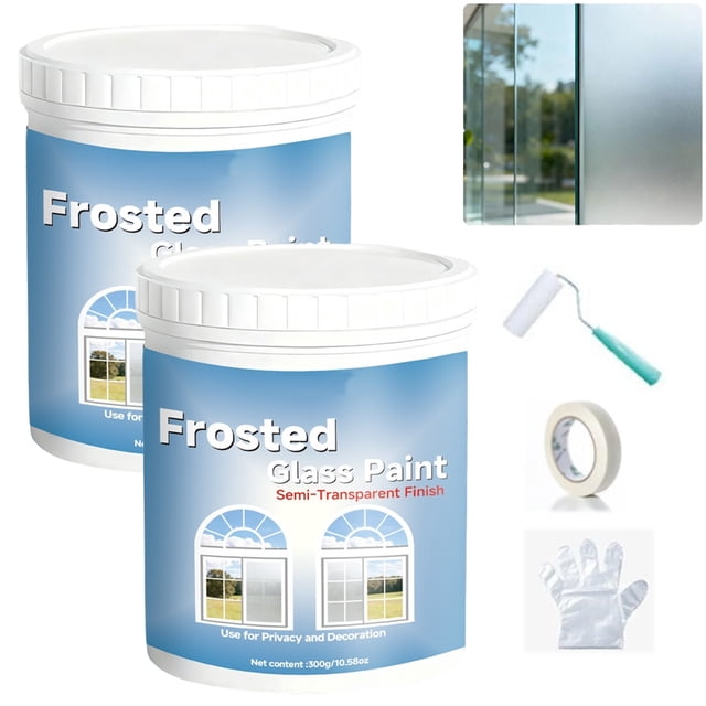 Window Safe Paint Frosted Glass Paint for Privacy, Window Privacy Film for Bathroom ...