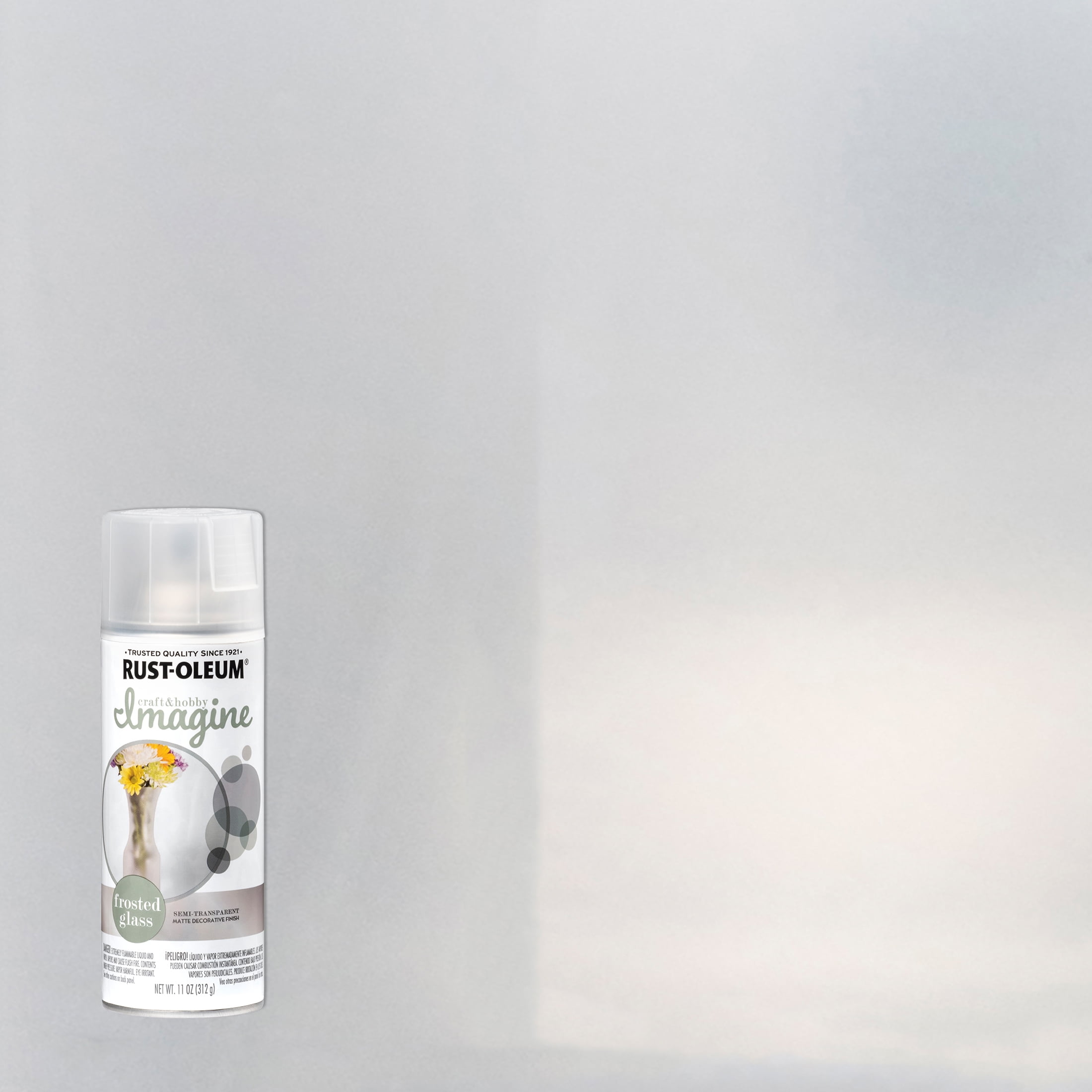 Frosted Glass, RustOleum Craft & Hobby Imagine Glass Paint, 11 oz. 4