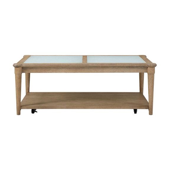 Frosted Glass Top - Smooth Rolling Casters - Library - Contemporary Appeal