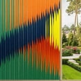 thumbnail image 1 of Frosted Glass Window Film Privacy Film Stained Glass Decals for Bathroom Shower Door Non Adhesive Heat Control Green Red1, 1 of 4