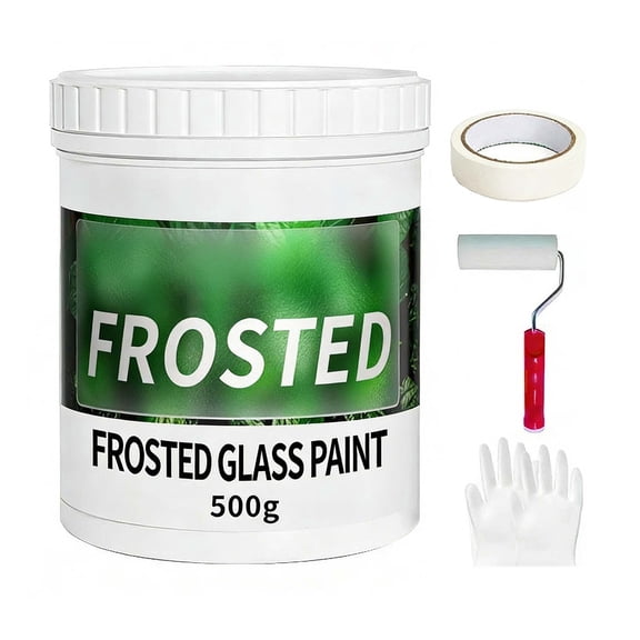 Frosted Glass Window Paint - Window Privacy Paint, Waterproof and UV-Resistant, Frosted Glass Spray, Suitable for Bathrooms, Kitchens, Rooms, Sliding Doors, 16 oz