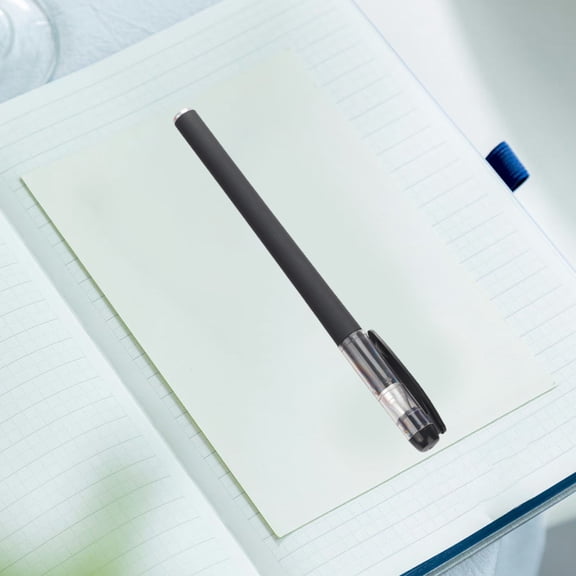 Frosted Grip Ballpoint Pen with Non-Slip Texture 0.5mm Smooth Writing Retractable Gel Ink Instrument for Office Tasks