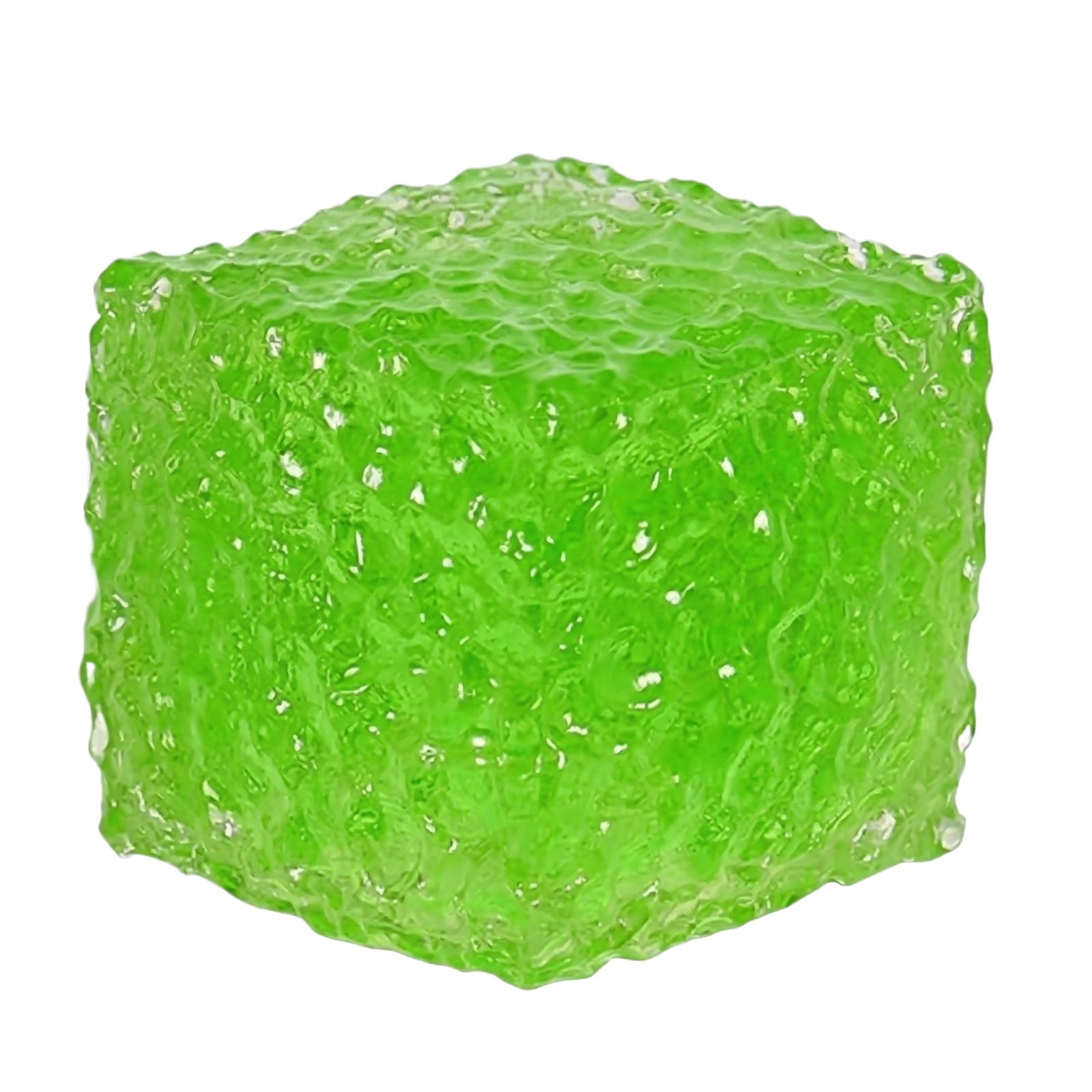 Frosted Ice Cube Squeeze Toys, Soft Sensory Fidget Stress Relief Cube for Office Desk Relaxation and Portable Travel Activities