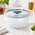 Frosted - Kale 4-cup Borosilicate Glass Microwave Food Storage Steamer ...